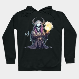 Fires of the Underworld: The Fiery-haired Reaper Hoodie